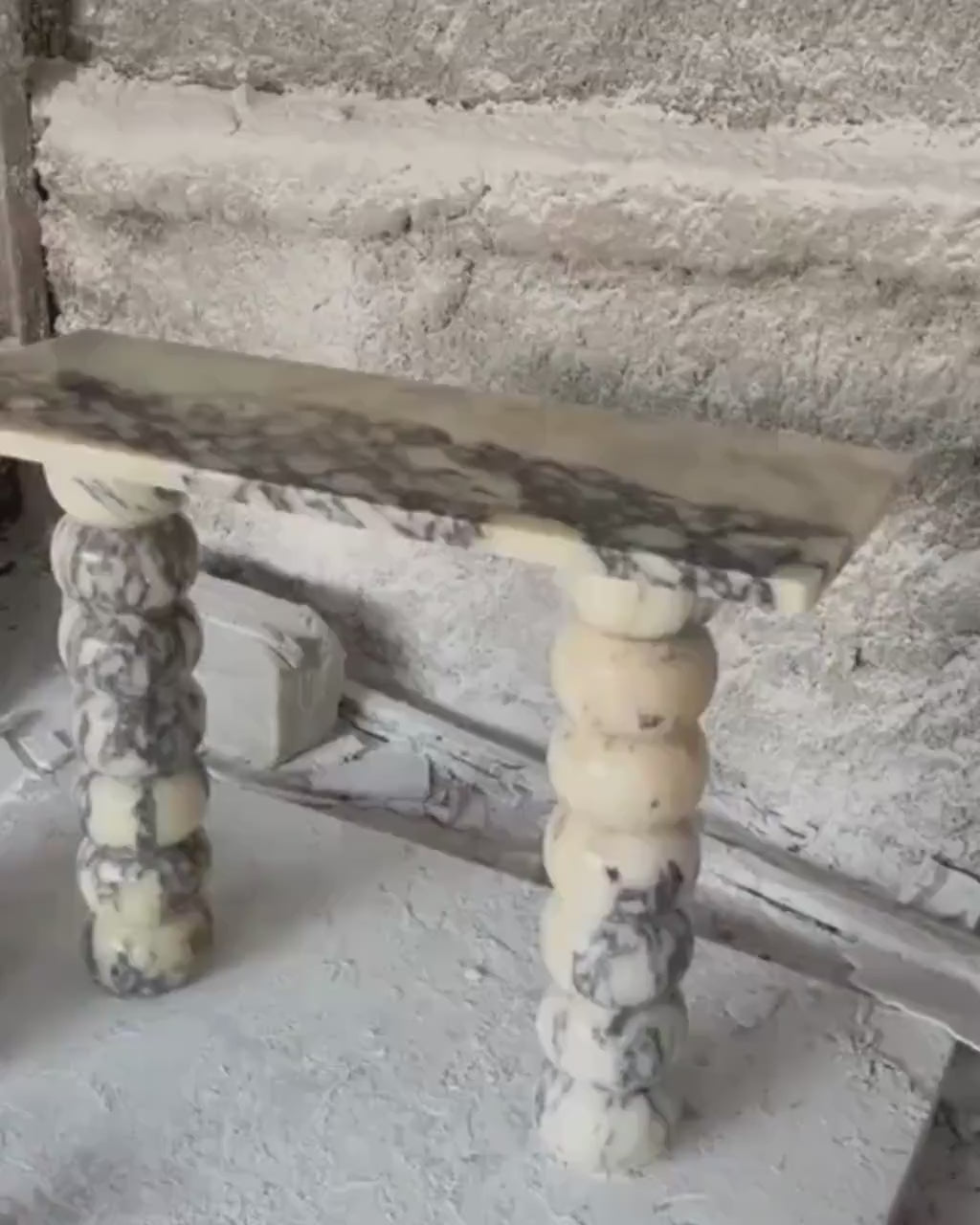 Handmade Calacatta Viola Marble Console Table, Modern Entryway Table Luxury Home Furniture Dresser